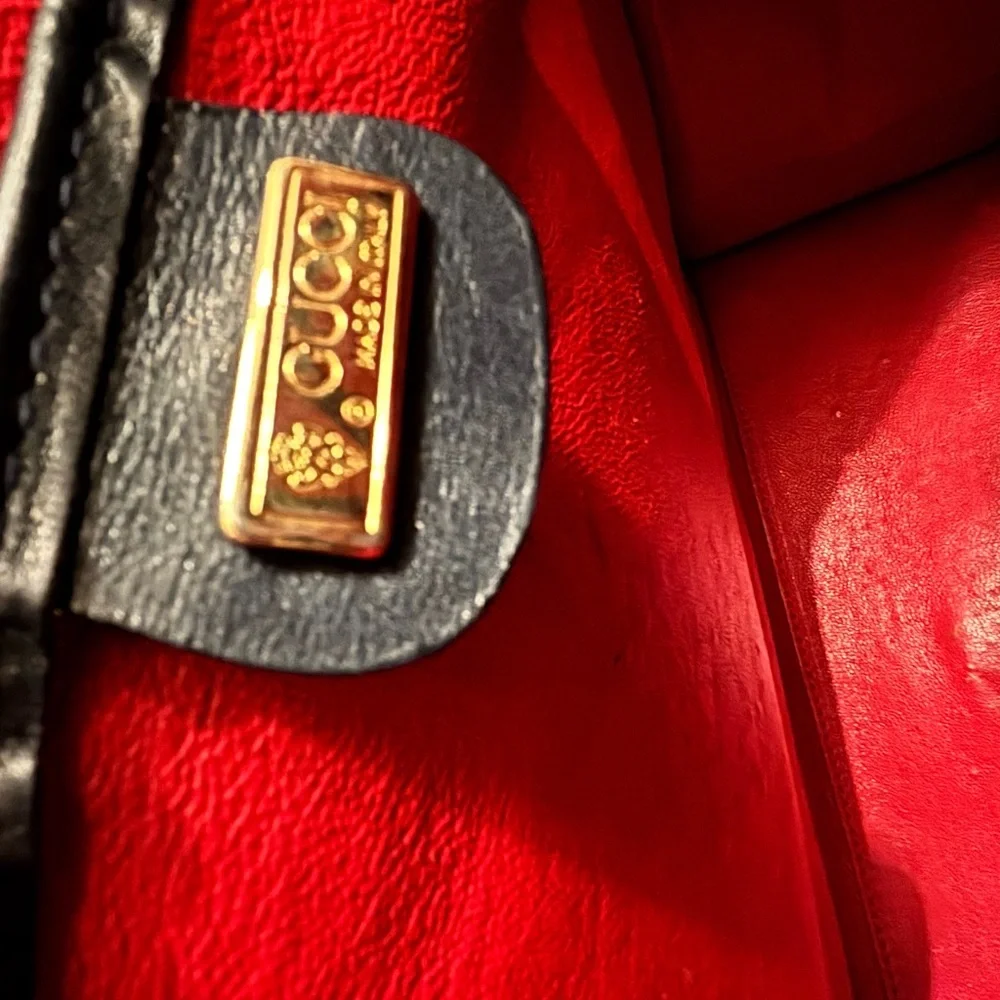 Gucci (w. COA) Calfskin Lady Lock Top Handle Satchel